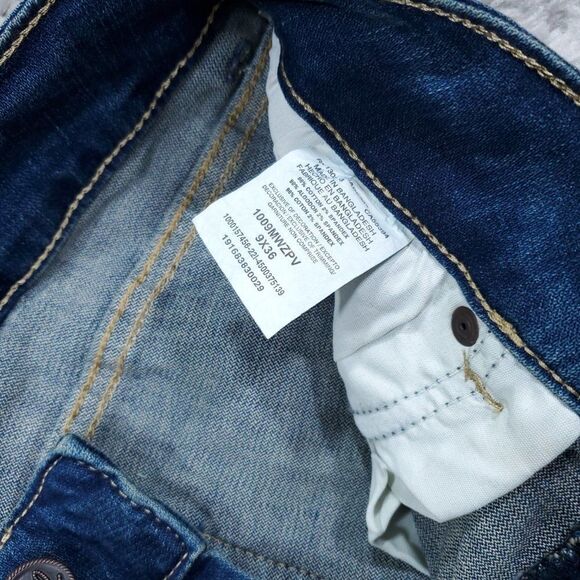 Wrangler Tall Retro Mae Mid Rise Bootcut Jeans Dark Wash Blue 9/30 x 36 Long - Picture 6 of 10